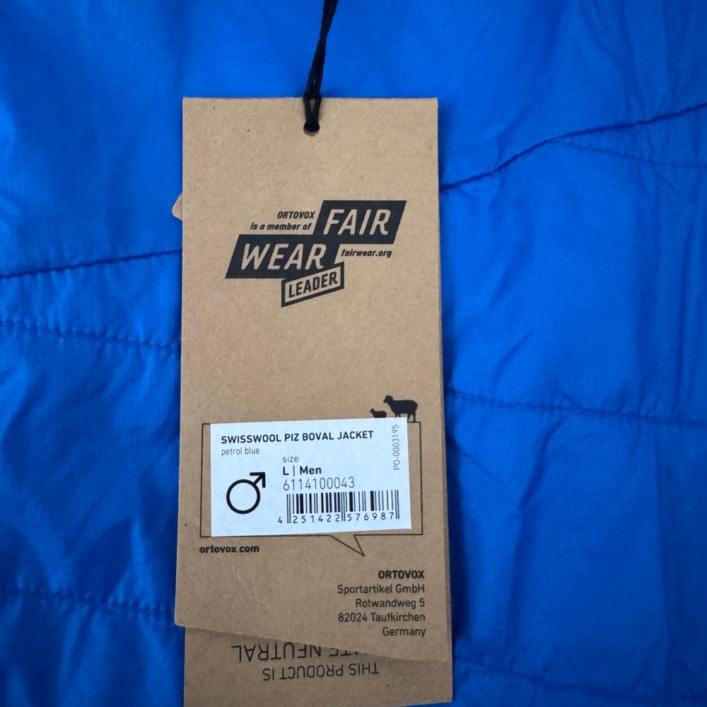 Ortovox Men's Vibrant Blue Outdoor Jacket - Picture 6 of 7